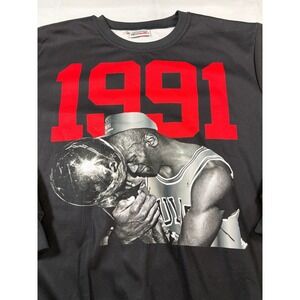 Sneak Gallery Michael Jordan 1991 Championship Graphic Sweatshirt Mens XL Black